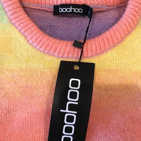 Boohoo Tye dye Knit Sweater Vest Sz.L NWT - Picture 2 of 4